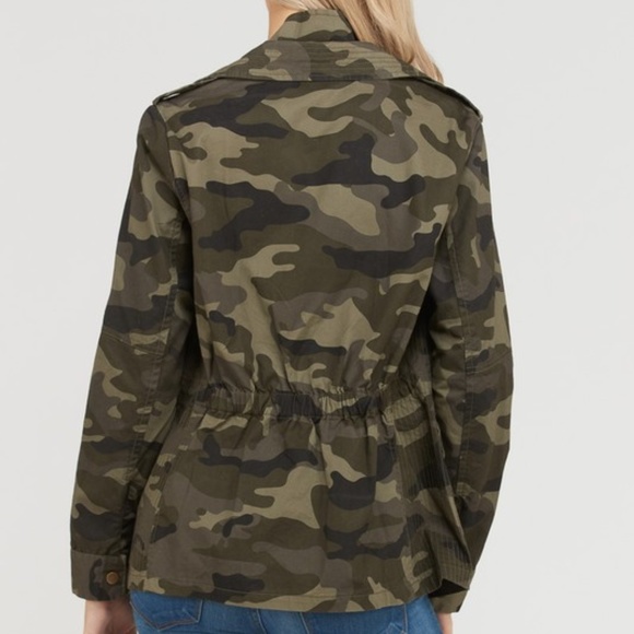 Camo Pattern Zip  Medium Legnth Jacket - Picture 4 of 7